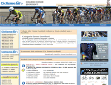 Tablet Screenshot of donne-esordienti.ciclismo.info