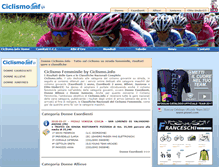 Tablet Screenshot of donne.ciclismo.info